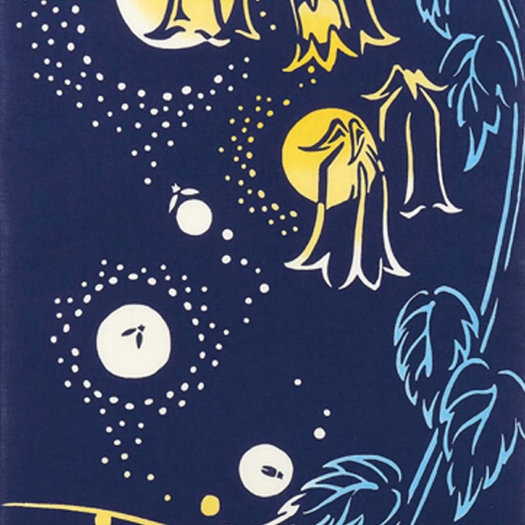 Miyamoto Kenema Tenugui Hand 35 x 50187 Hota-Toori (Fluorescent Light) Towel, Navy, Approx. 90cm,