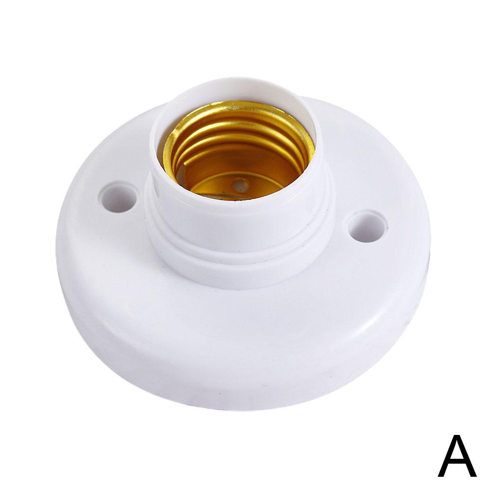 E27 Screw Cap Socket White Ceiling Lamp Holder Home Light Bulb Holder Lamp Socket Bulb Accessories