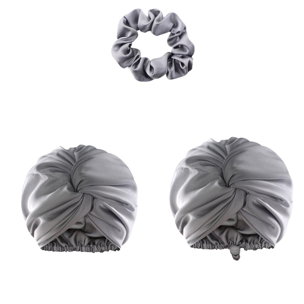 Unisex Regulowane Jednokolorowe Jedwabne Satynowe Czepki na Włosy Wysoka Elastyczność Miękki Czepek do Spania Dla Kobiet Mężczyzn