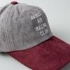 AVIREX Micro Suede Low Military Baseball Hat One Club Gray x Cap, Cap, Men's Fall/Winter (JP, Alphabet, Size, Wine)