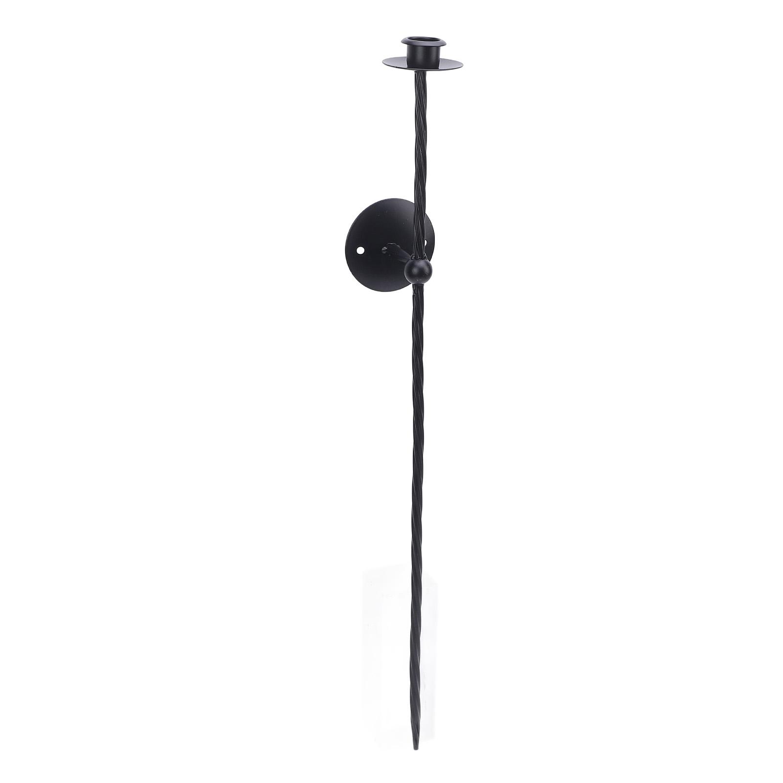 

Wall Mount Candle Holder European Metal Spiral Candlestick Holder for Porch Bedroom Dining Room