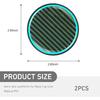 2PCS Car Cup Holder Coaster, Luminous Carbon Fiber Cup Coaster, Waterproof Non-Slip Embedded Coasters, 2.83" Ert Water Bottle Holder Pads, Car