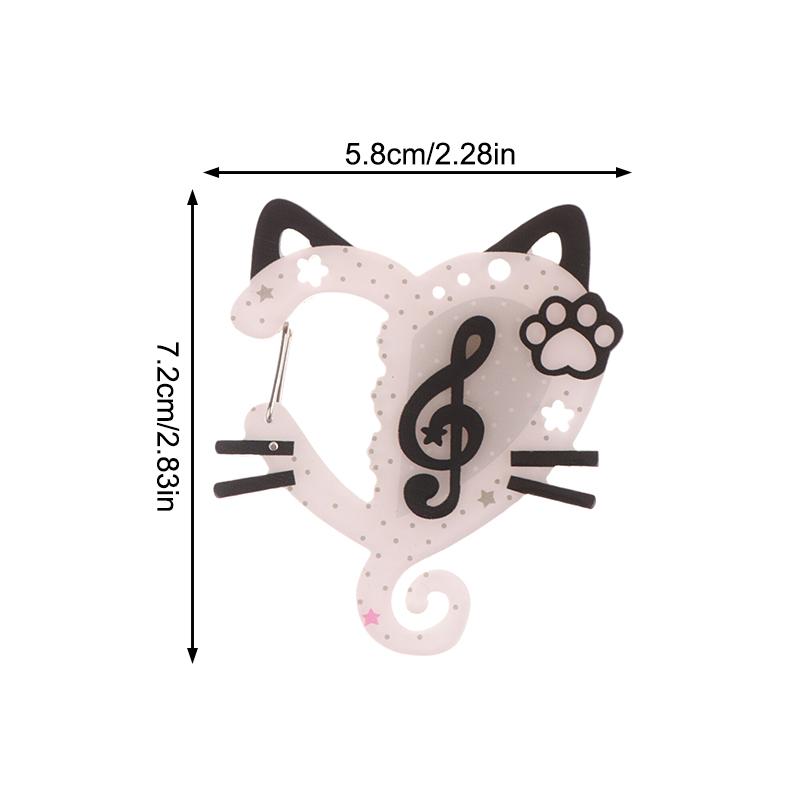 Cute Note Carabiner Keychain Cartoon Acrylic Keyring Couple Key Holder For Girls Backpack Pendant Bag Charm Lovely Gifts