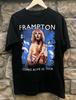 T-shirt Nera Unisex a Maniche Corte Peter Frampton