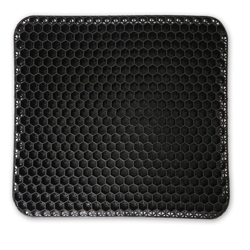Gel Honeycomb Seat Cushion - Breathable, Double-Layer, Square Ice Pad for Car and Chairs