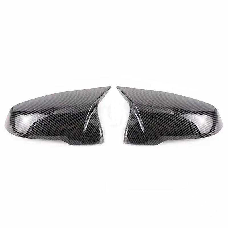Carbon Fiber Horn-Shaped Rearview Mirror Shell for 2019-2022 Toyota Supra