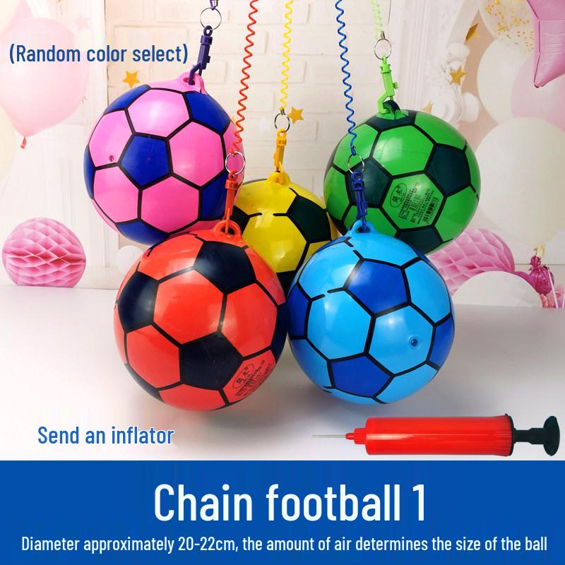 

Elastic Rope Football Toy for Kids – Inflatable Watermelon Ball for Kindergarten & Primary Students Size 3 (Children)