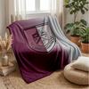 Coperta in Flanella con Stampa Calcio Burnley, Coperta Morbida Calda Leggera per Divano Letto Campeggio