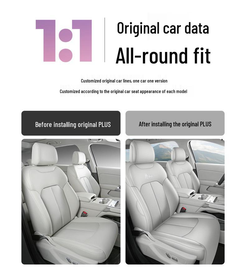 2026 BYD Yuan PLUS 630KM Leather Seat Covers - Full Coverage, Custom Fit
