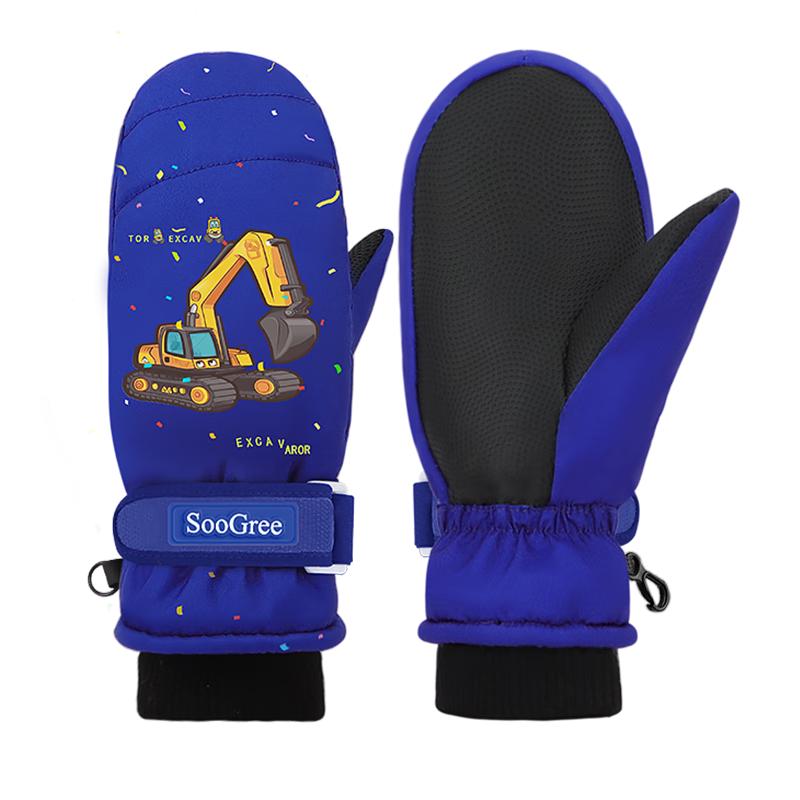 

SooGree Kids Waterproof Cartoon Ski Mittens S