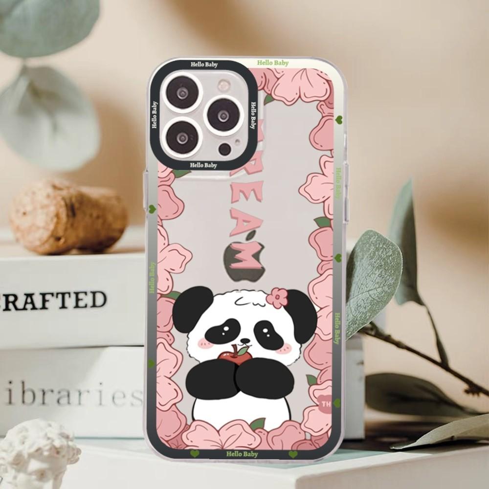Cute Kawaii Panda Mousepad For Redmi 7 8 9 A For Redmi Note 5 7 8 9 10 11 Pro Max 4G 5G Funfas