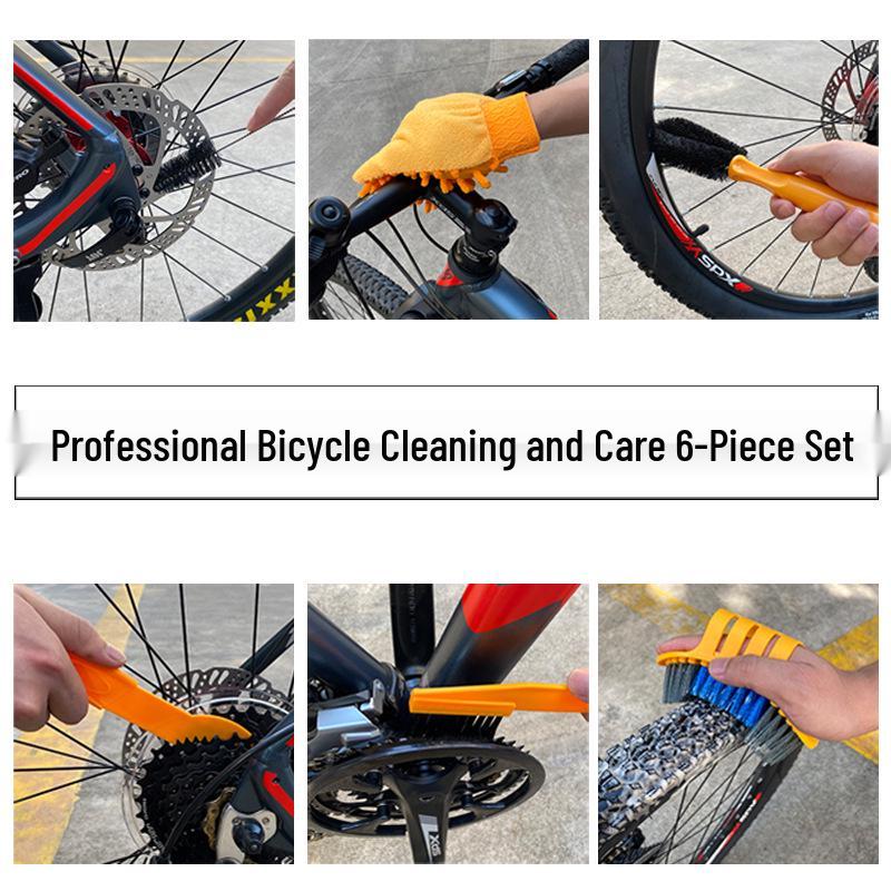 Bike Chain Cleaning Kit: Soft Bristle Brush for Mountain and Road Bikes