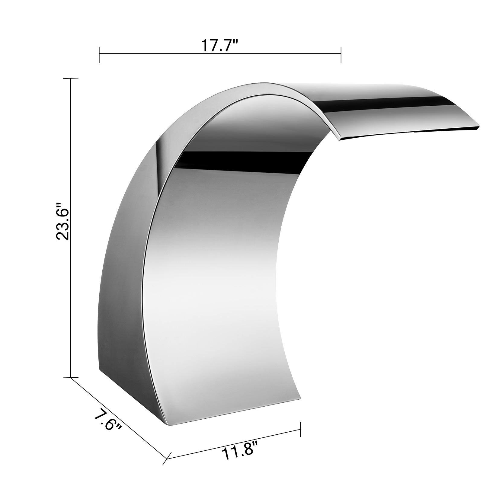 VEVOR 60x30cm/40x20cm Baseina strūklaka ūdenskritums Nerūsējošā