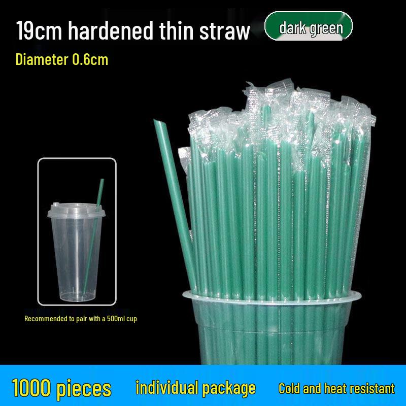 Individually Wrapped Disposable Beverage Straws