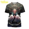 Camiseta con estampado 3D de Gojo Satoru e Itadoru Yuji para hombre,ropa de moda con gráfico de Jujutsu Kaiju,