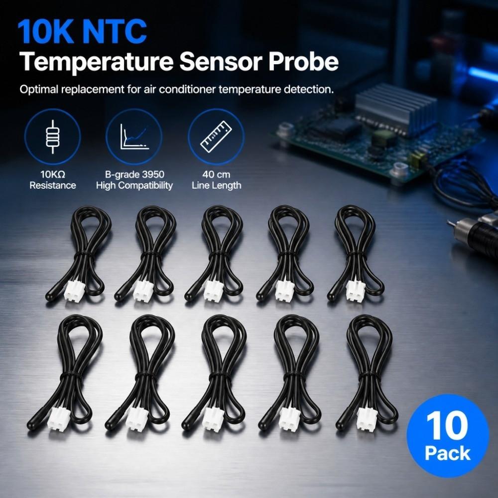 PVC Temperature Sensor Probe Waterproof Temperature Probe Air Conditioner Sensor Air Conditioner