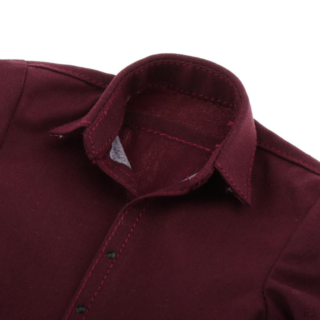 1/6 Formal Mans Dress Long Sleeve Shirt For 12inch Action Figures