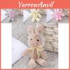 Adorable Lace Bunny Plush Toy Soft And Fluffy Stuffed Animal Doll Keychain