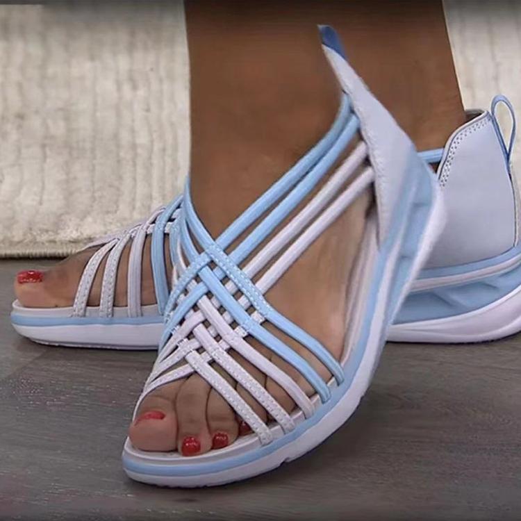 

Wedge and Plus-size Fish Mouth Sandals Roman Sandals for Women