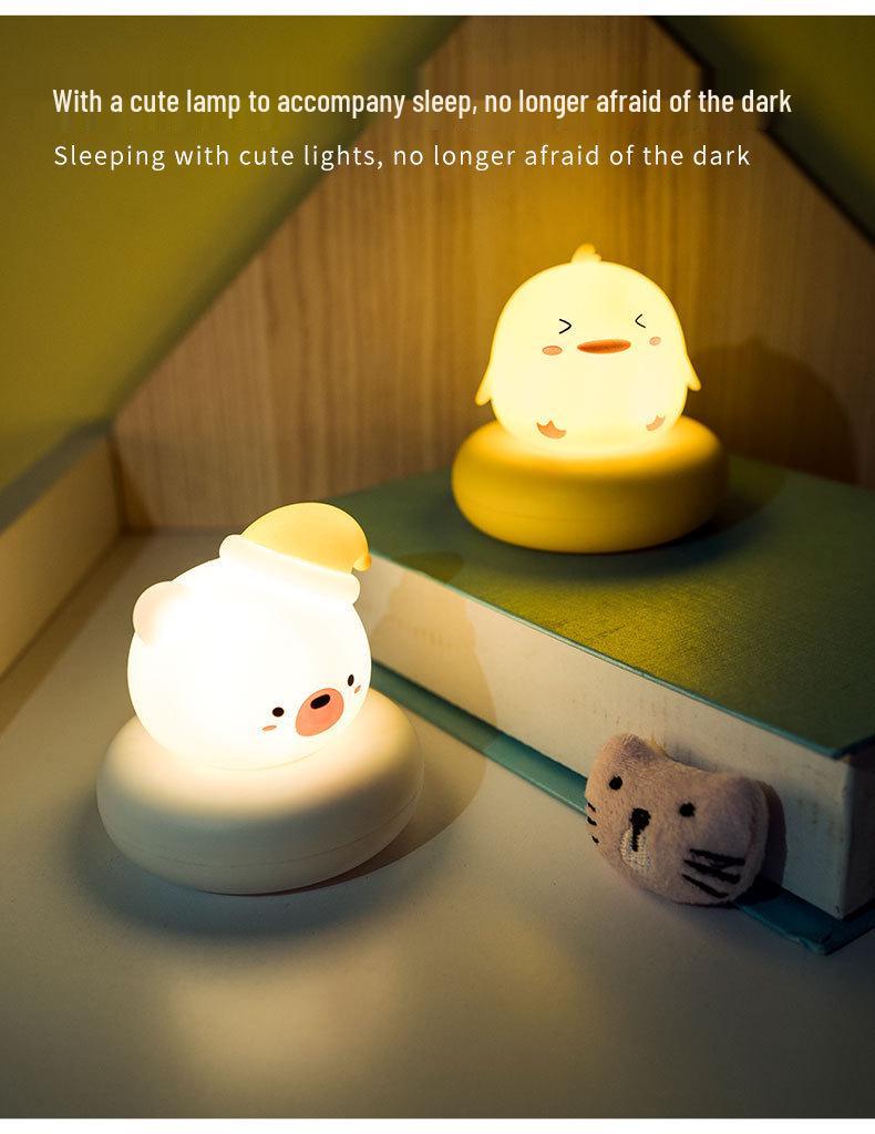 Rechargeable Eye-Friendly Night Light for Kids & Postpartum Mothers - Touch-Control Desk Lamp