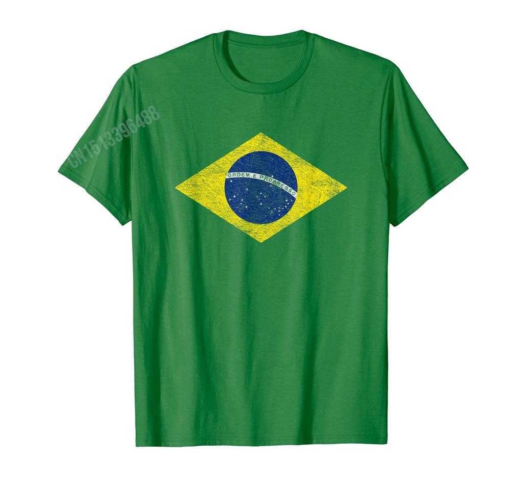 Herren Damen T-Shirt Mehr Designs Brasilien Brasilianische Flagge Brasilien Souvenir Geschenk T-Shirts Hip Hop Tops 100% Baumwolle T-Shirts