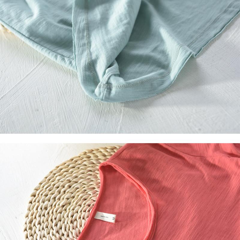 Basic Men's Cotton T-shirt Summer Tees Men Solid Color Short Sleeve Round Neck Tshirt Simple Style Tops&t-shirts