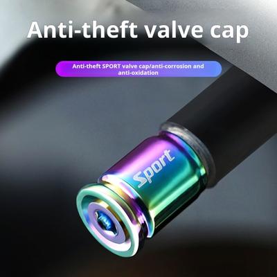 4Pcs Locking Car Stems Tire Valve Anti-Theft Caps Valve Auto Wheel Stem Covers