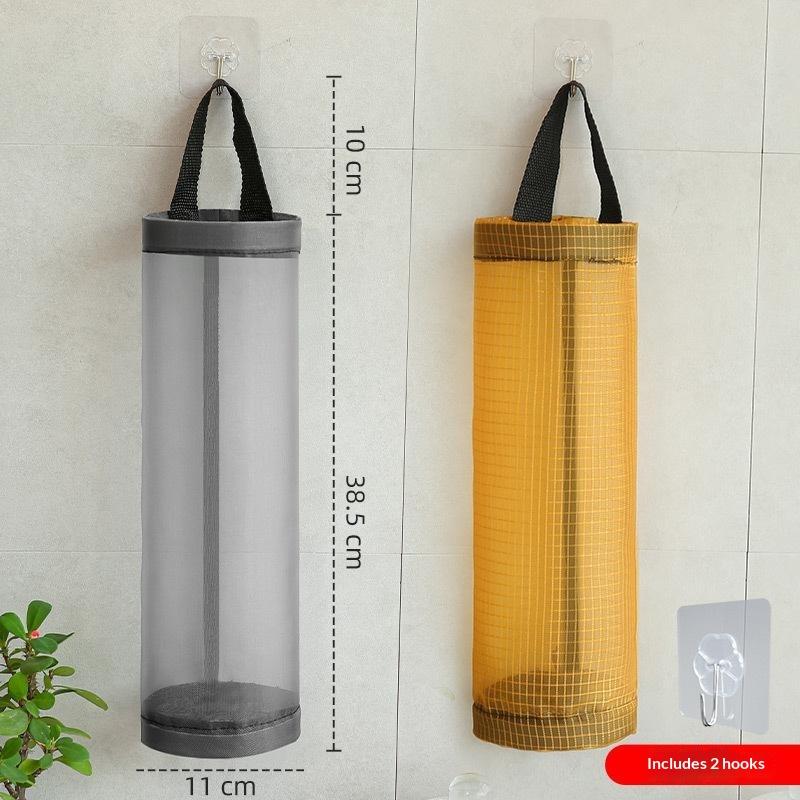 1/2/3 Pcs Hanging Mesh Bag Organizer With Breathable Grid Design Durable Straps For Kitchen Bathroom Home Storage