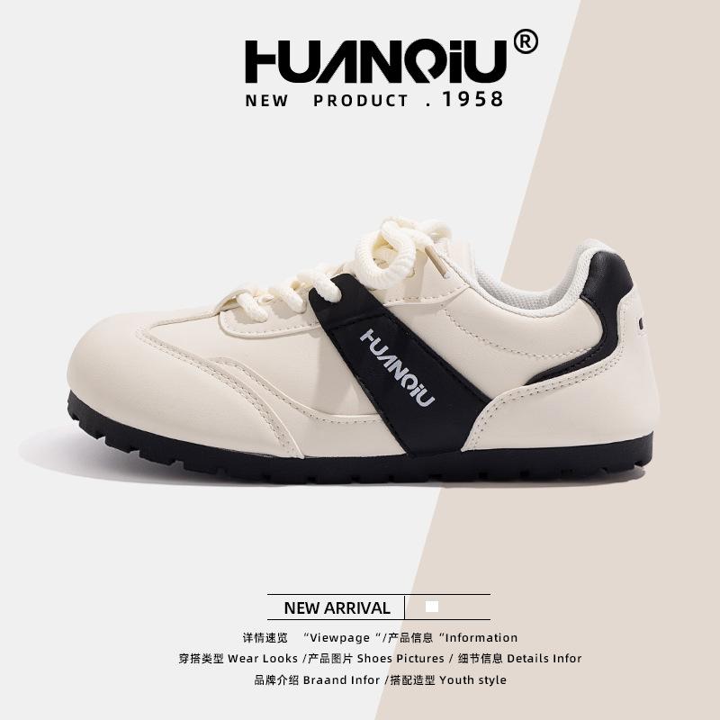 Global wear-resistant moral training shoes women's 2025 new summer models versatile flat-bottomed niche lightweight casual board shoes ZHQ9081