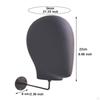 Hanging Mannequin Head Stand Display Model Hat Holder for Cap Glasses Headphone