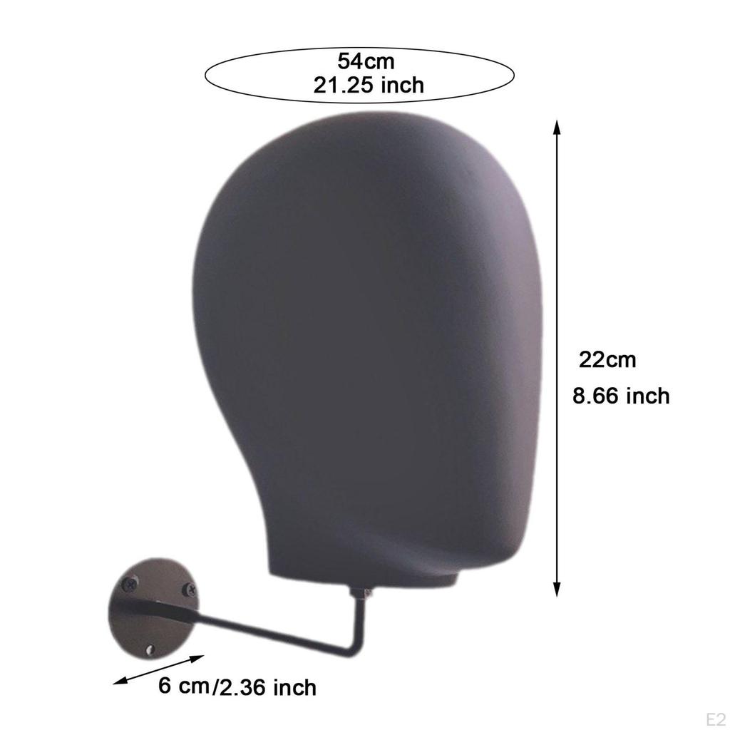 Hanging Mannequin Head Stand Display Model Hat Holder for Cap Glasses Headphone