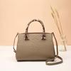 First Layer Cowhide Bag Crocodile Print Bag Genuine Leather Women's Hand Bag High-grade Stylish Handbag
