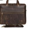 Vintage Crazy Horse Leather Briefcase Laptop Bag