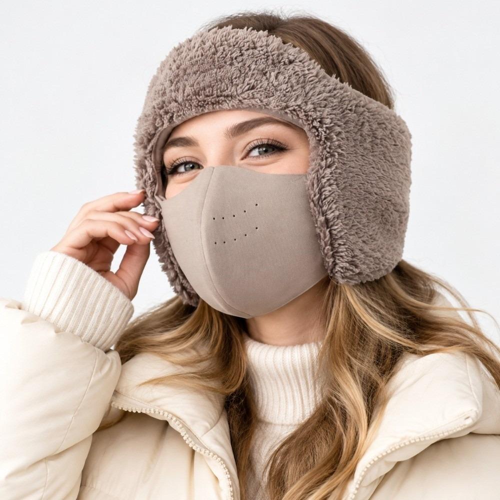 Warm Ski Mask Windproof Face Cover Fashion Ear Muffs  Outdoor Work