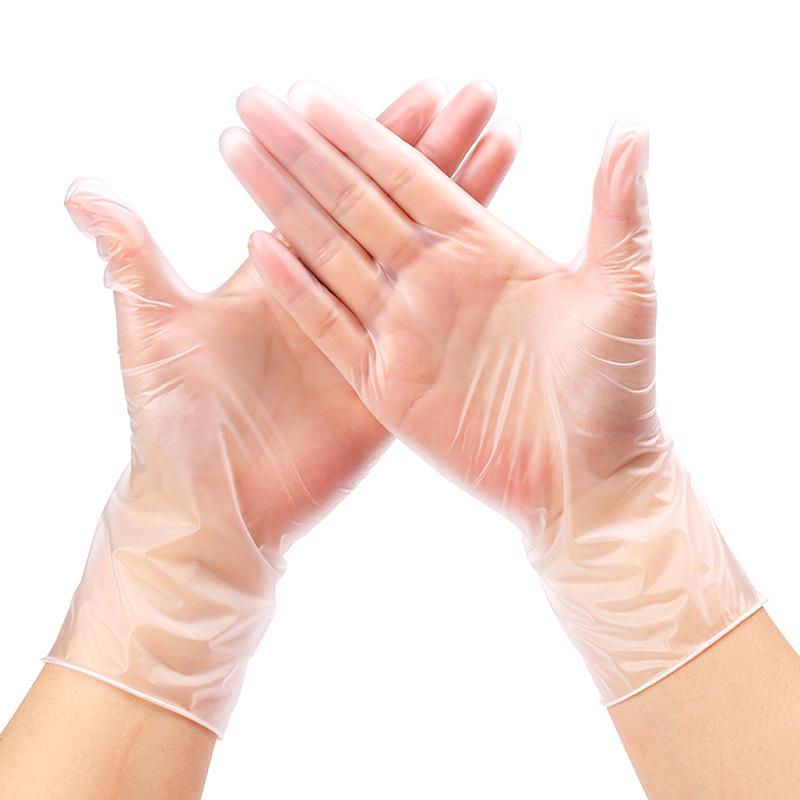 100er-Pack Einweg-PVC-Handschuhe - Industrie-, Reinigungs- und Lebensmittelecht; Medizinische Qualität