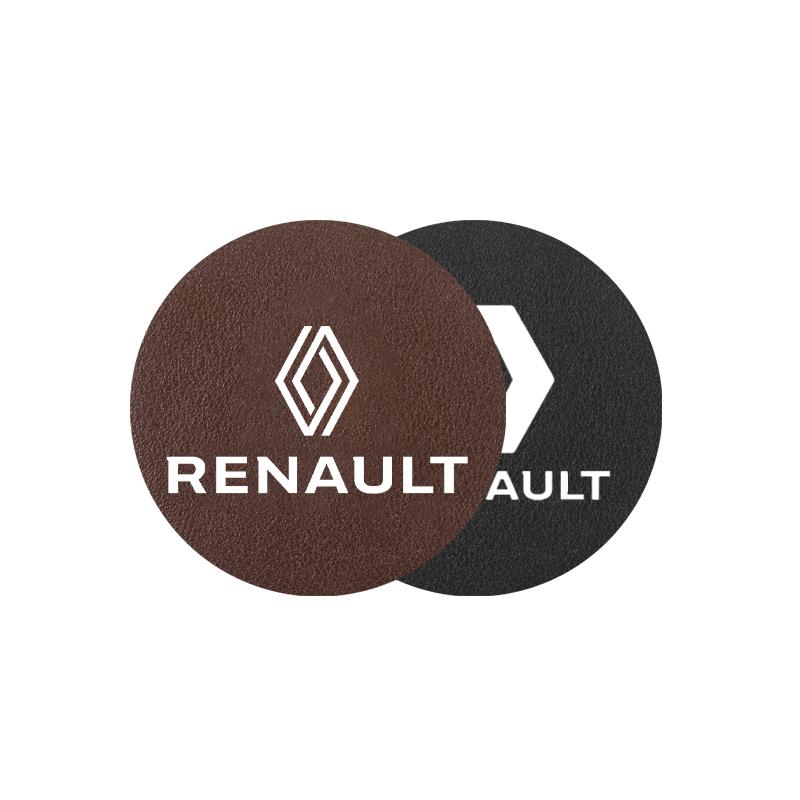 Car Water Cup Anti Slip Pad PU Water Cup Pad For Renault Clio Sandero Captur Megane R5 4 E-tech Scenic Austral Rafale Symbioz S777