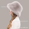Women Winter Thick Warm Faux Fur Bucket Hat Fluffy Fashionable Ear Flaps