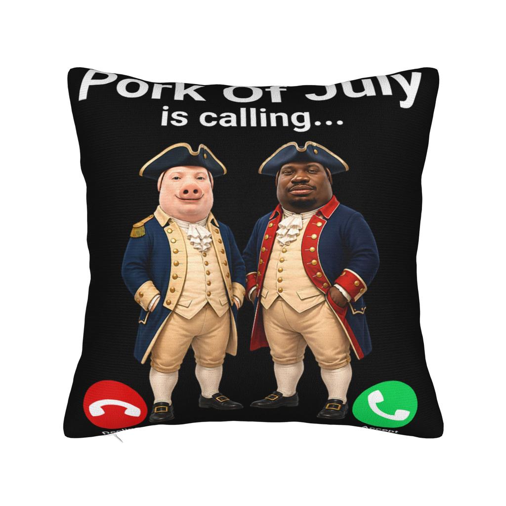 John Pork Don’t Fart Funny Squat Gym Meme Pillow Cover  Kawaii Pillow Case For Sofa Bedroom Home Decor Comfy Cushion Cover Gift