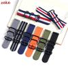 Correa de Nailon de 18 mm 20 mm 22 mm 24 mm para Samsung Galaxy Watch 3 4 5 Pro 6 7 46 mm 42 mm para Amazfit Pulsera Deportiva de Liberación Rápida