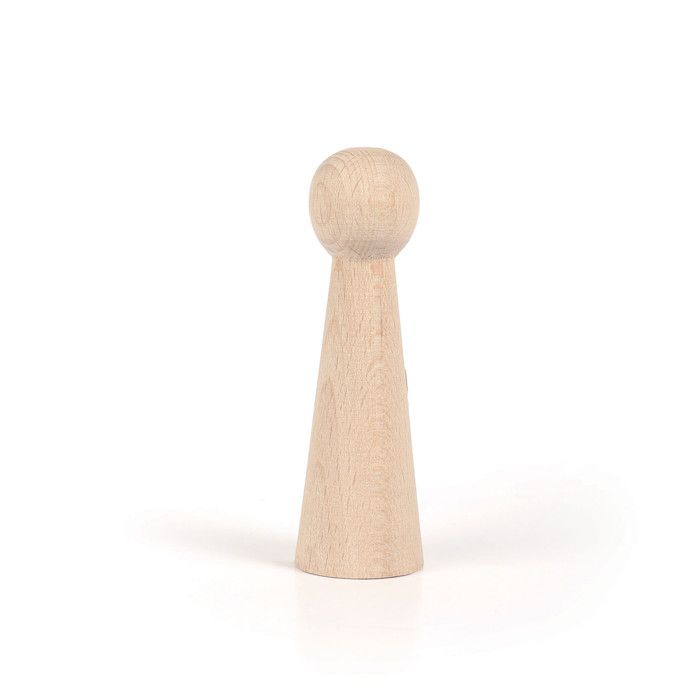 Pion figurine en bois Femme 90 mm