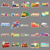 50 Little Train Graffiti Stickers: Creative Cartoon Suitcase & Stationery Decoration