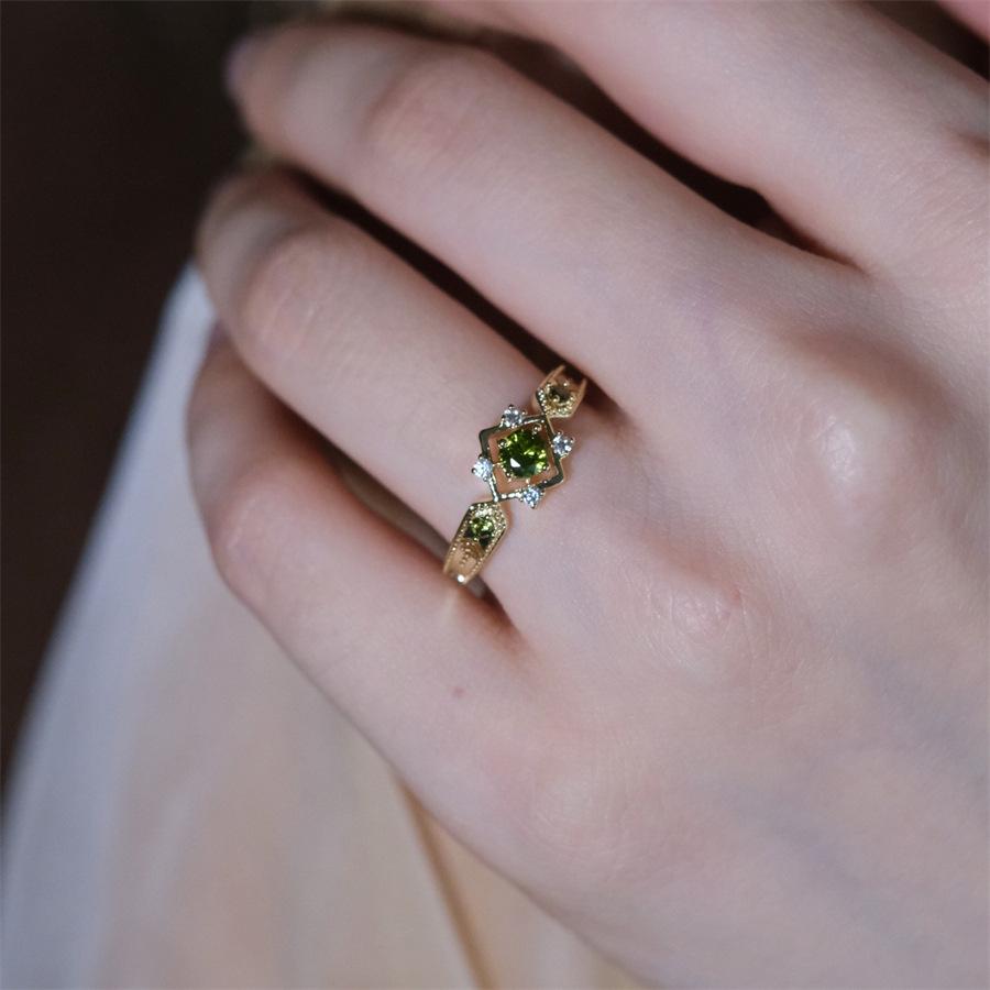 Over 120 Styles Korean style zircon diamond ring women's 925 sterling silver spring and summer niche light luxury high-end index finger ring open ring