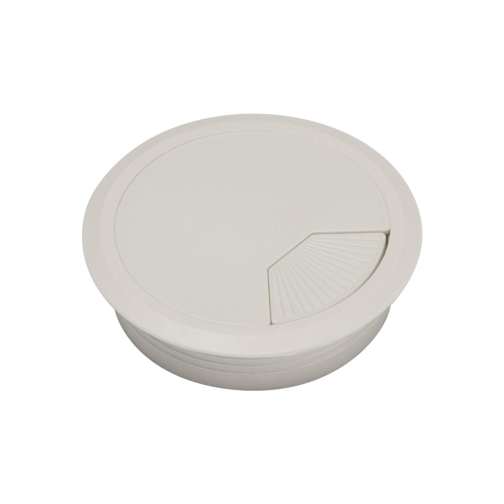 Practical 60/80mm Desk Table Plastic Cable Hole Cover PC Computer Desk Round Wire Tidy Grommet Hardware