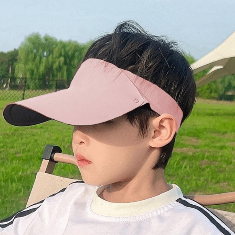 Quick-dry Kids Sunshade Hat Seamless Children's Sunscreen Cap Multicolor Summer Kid Sunhat  Boys