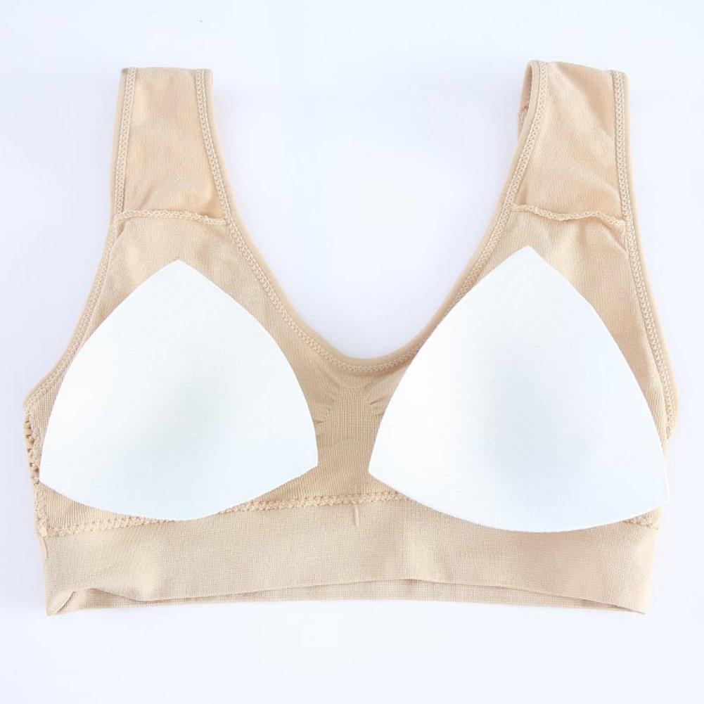 3Pcs Women's Seamless Yoga Sports Bra With Removable Chest Pad Vest Style Beauty U-Back Soft Breathable Casual Underwear