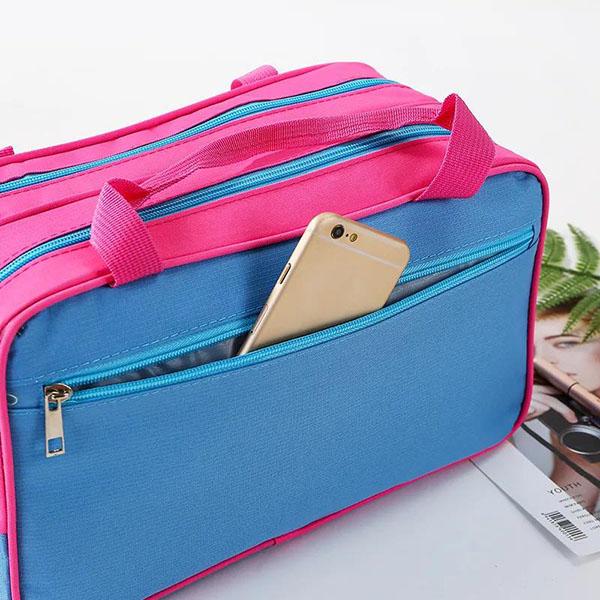Borsa Da Viaggio Pieghevole Grande Capacità Impermeabile, Con Separazione Asciutto/Bagnato, Per Weekend E Palestra, Rosa
