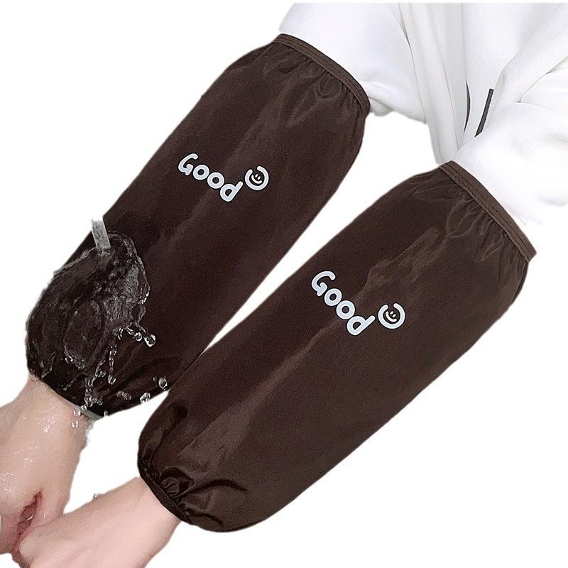 Cartoon Long Waterproof Oil Resistant Arm Sleeves Kitchen Prevents Winter Stains