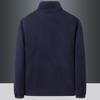 Men Autumn And Winter Clothes Velvet Warm Cardigan Sweatshirt Polar Fleece Jacket Outdoor Sports Stand-up Collar Top Large Size