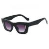 European American Retro Square Sunglasses Personalized Thick Frame Unisex Classic Splicing Color Trendy Glasses