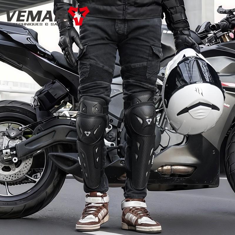 VEMAR Motorcycle Knee Pads Cycling Protective Gear Safety Guard Off-Road Riding Outdoor Sports Adult Unisex